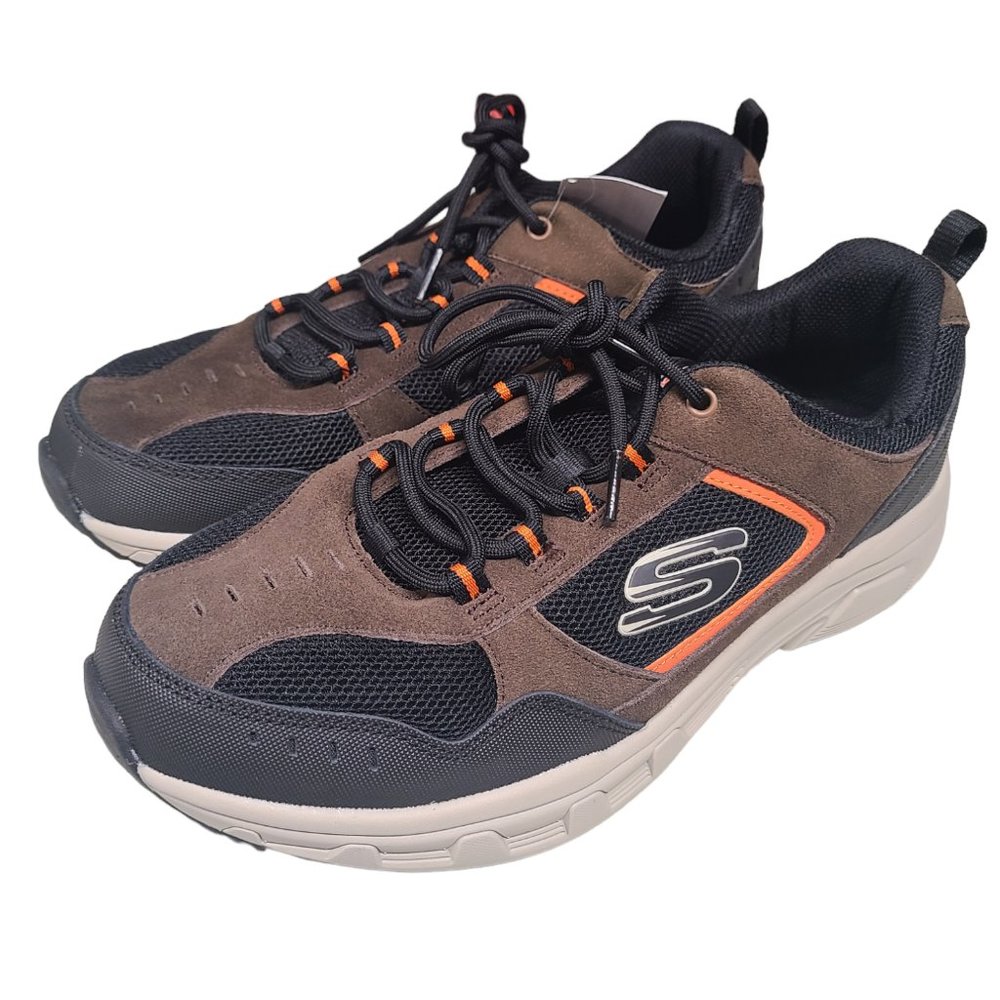 NWT Skechers Men's Outdoor Memory Foam Shoes Brown Premium Materials Durable